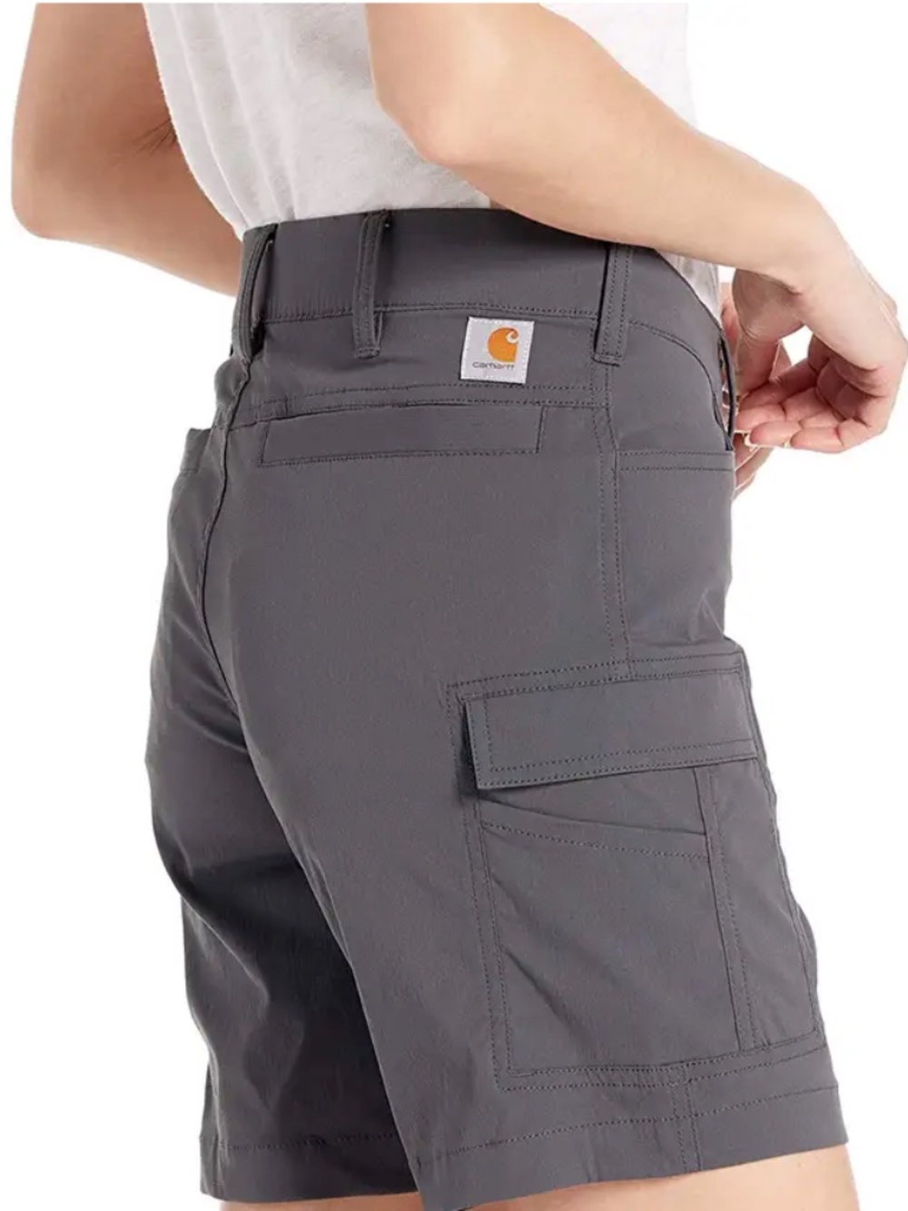 Carhartt Force Madden Cargo Short Size 10 Women's Straight Fit Gray Athletic (O) - Picture 2 of 8
